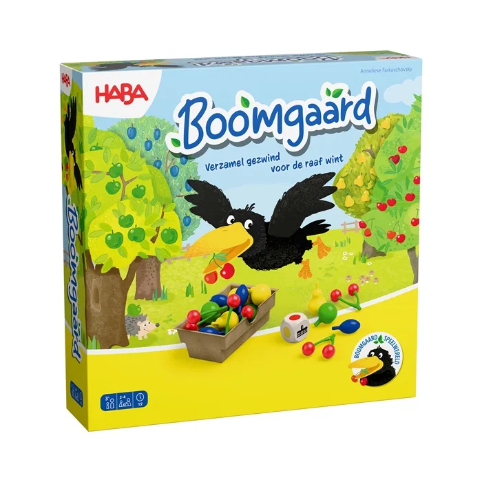 Boomgaard: Verzamel gezwind voor de raaf wint! fra HABA – produktbillede