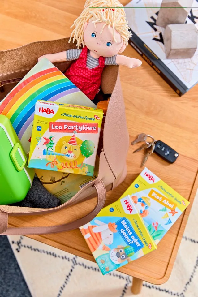 educatief spel Leo de Feestleeuw - kleurrijk kinderspel karton. van HABA – productfoto 4 van 5