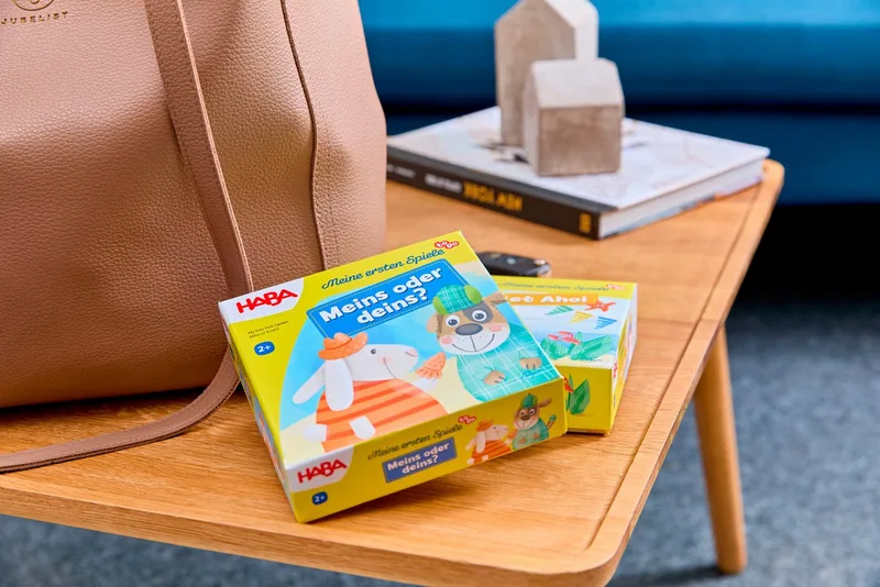 educatief spel Mijn Eerste Spellen - Mine or Yours? kleurrijk karton. van HABA in Meerkleurig – productfoto 2 van 4