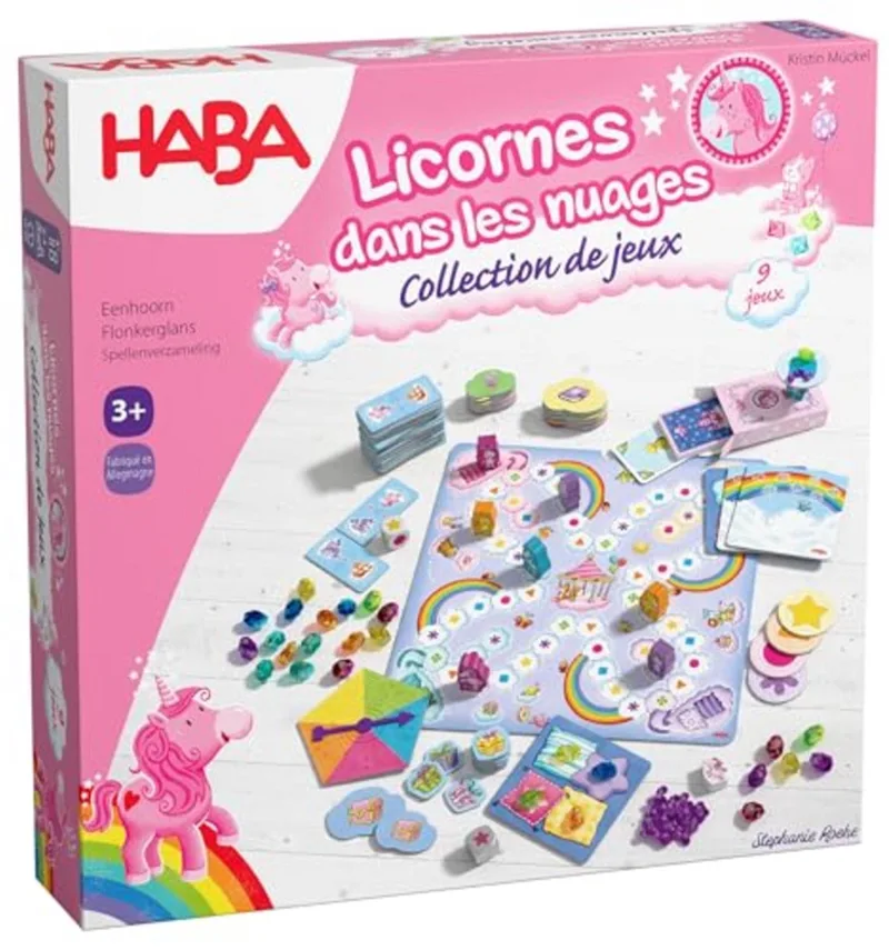 eenhoorn bordspel - educatief kinderspel vanaf 3 jaar. de HABA en Multicolore – photo du produit