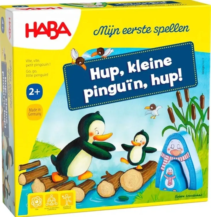 Hup, kleine pinguïn, hup! - Mijn eerste spellen van HABA – productfoto