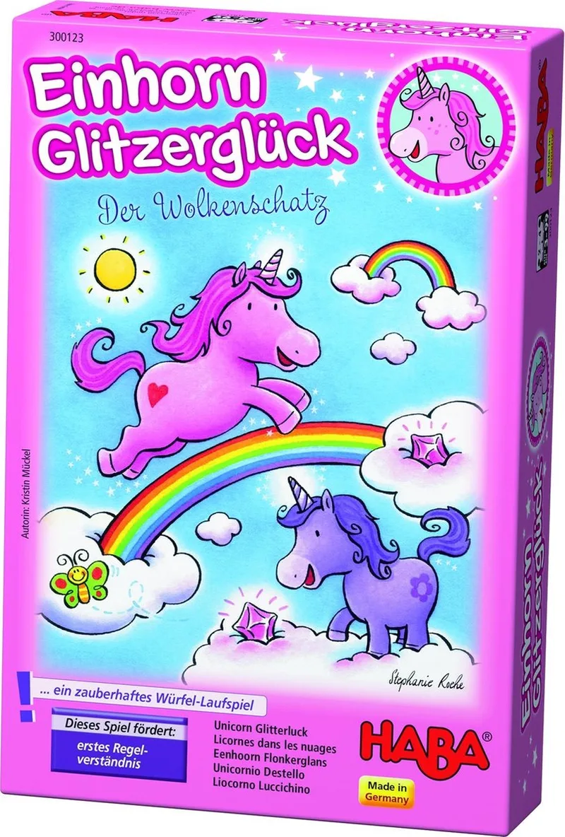 kinderspel Einhorn Glitzerglück- Der Wolkenschatz van HABA – productfoto