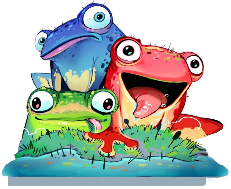 kinderspel Froggos - coöperatief dobbelspel voor kinderen. van HABA in Meerkleurig – productfoto