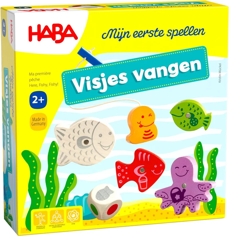 Mijn Eerste Spellen - Visjes Vangen spel voor 2+ jaar - 1-4 spelers de HABA – photo du produit