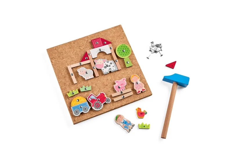 Hammer-Nagel Bauernhof de HABA en Multicolore – photo du produit 1 sur 5
