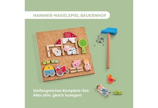 Hammer-Nagel Bauernhof de HABA en Multicolore – photo du produit 3 sur 5