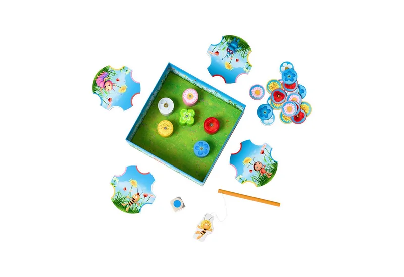 Spiel Meine ersten Spiele – Biene Maja - Blüten angeln, Kinderspiel, Made in Germany van HABA in Meerkleurig – productfoto 2 van 4