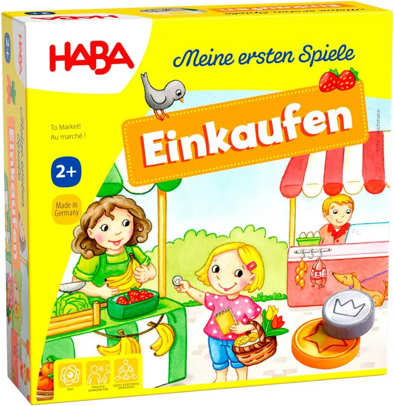 Spiel Meine ersten Spiele - Einkaufen, Würfelspiel, Made in Germany by HABA in Multicolour – product photo 1 of 5