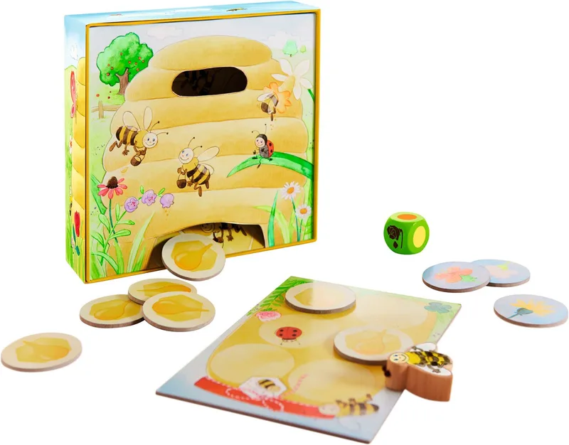 Spiel Meine ersten Spiele - Hanni Honigbiene, Made in Germany de HABA en Multicolore – photo du produit 2 sur 4