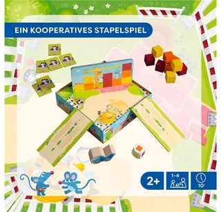 Spiel Meine ersten Spiele - Stein auf Stein, Kleinkindspiel van HABA in Meerkleurig – productfoto 4 van 5