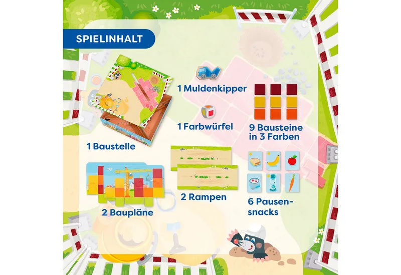 Spiel Meine ersten Spiele - Stein auf Stein, Kleinkindspiel van HABA in Meerkleurig – productfoto 5 van 5