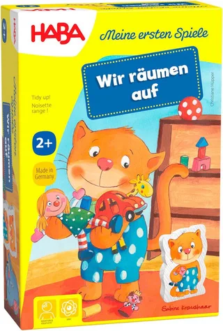 Spiel Meine ersten Spiele - Wir räumen auf, Zuordnungsspiel, Made in Germany från HABA i Flerfärgad – produktbild 1 av 2