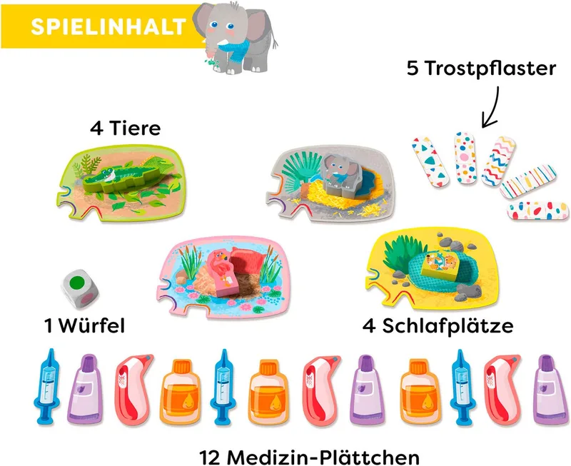 Meine ersten Spiele - Wir verarzten Tiere van HABA in Meerkleurig – productfoto 5 van 5