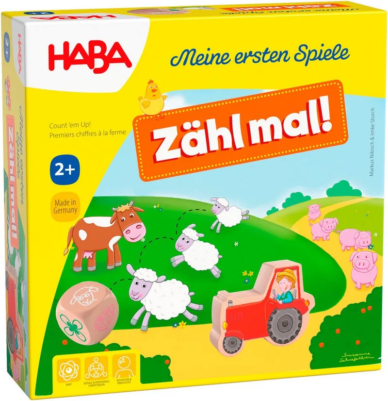 Spiel Meine ersten Spiele - Zähl mal!, Kinderspiel, Made in Germany van HABA in Meerkleurig – productfoto 1 van 5
