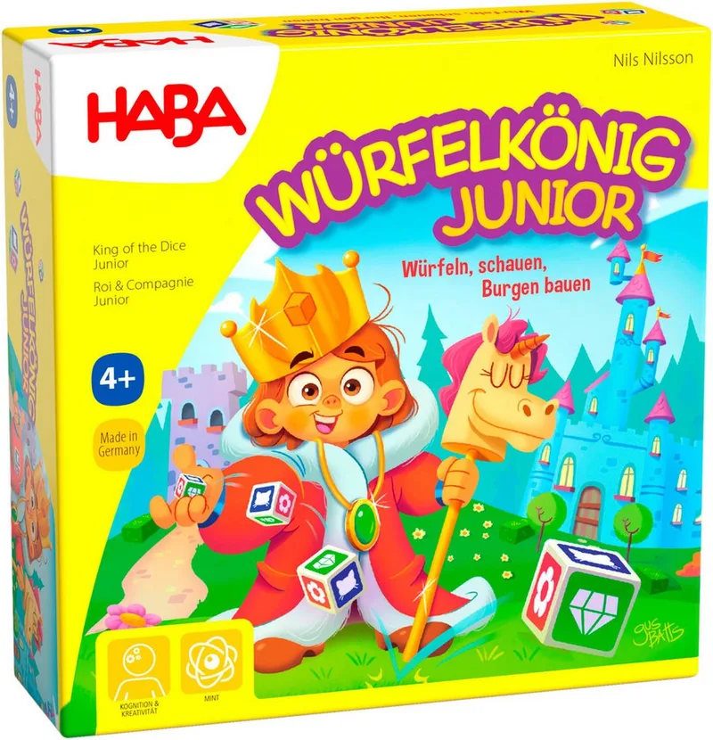 Spiel Würfelkönig Junior, Kinderspiel, Made in Germany by HABA in Multicolour – product photo 1 of 5