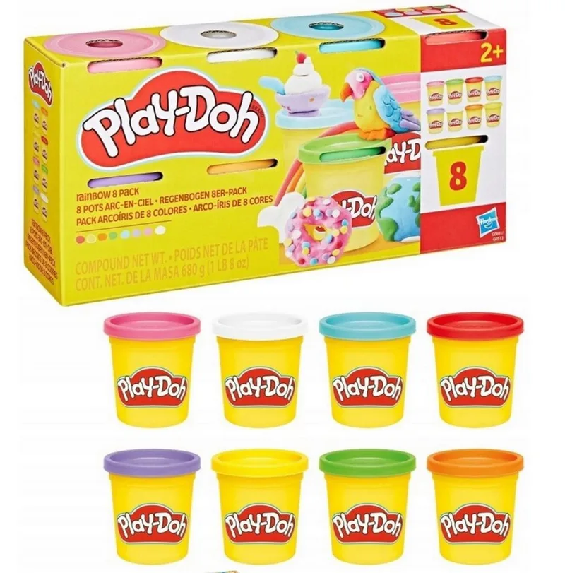 Hasbro Play-doh Pack De 8 Couleurs Arc-en-ciel 85g van Hasbro Gaming – productfoto 1 van 3