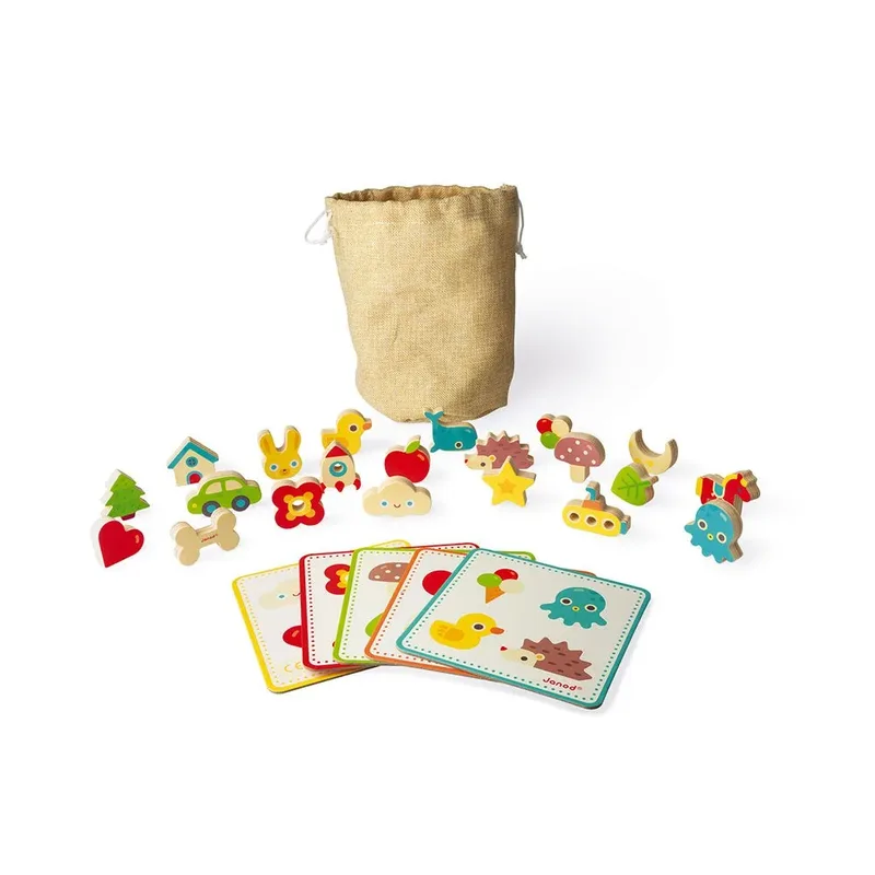 Jeu De Mémoire Tactile de Janod en Multicolore – photo du produit 5 sur 6