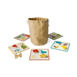 Jeu De Mémoire Tactile de Janod en Multicolore – photo du produit 4 sur 6