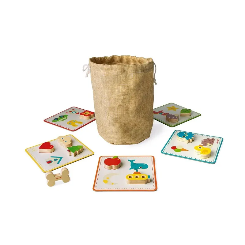 Jeu De Mémoire Tactile de Janod en Multicolore – photo du produit 4 sur 6