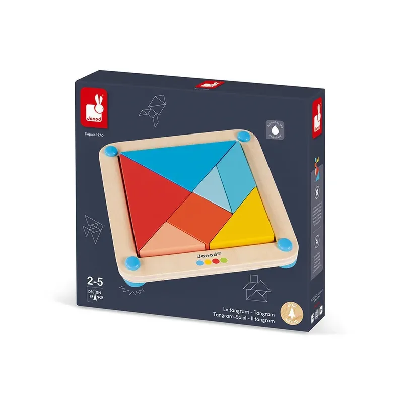 Jouet éducatif Essentiel Tangram de Janod en Multicolore – photo du produit 3 sur 6