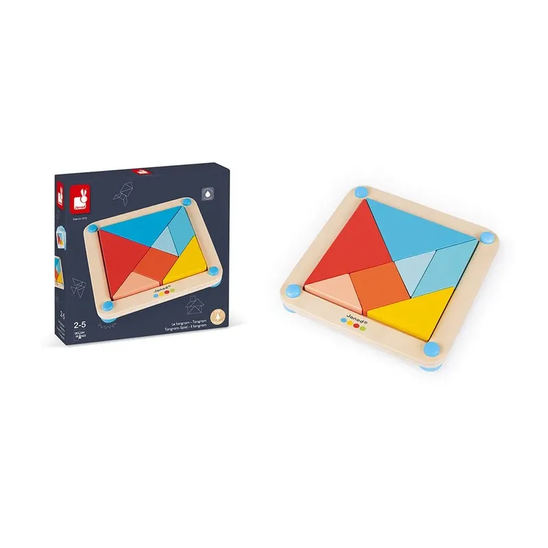 Jouet éducatif Essentiel Tangram de Janod en Multicolore – photo du produit 4 sur 6