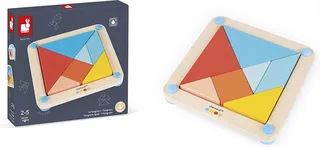 Jouet éducatif Essentiel Tangram de Janod en Multicolore – photo du produit 1 sur 6