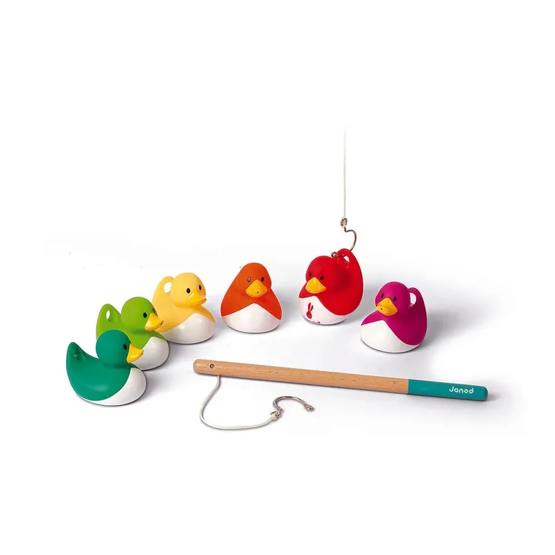 Vis spel - Eendjes met hengel van Janod – productfoto 2 van 3