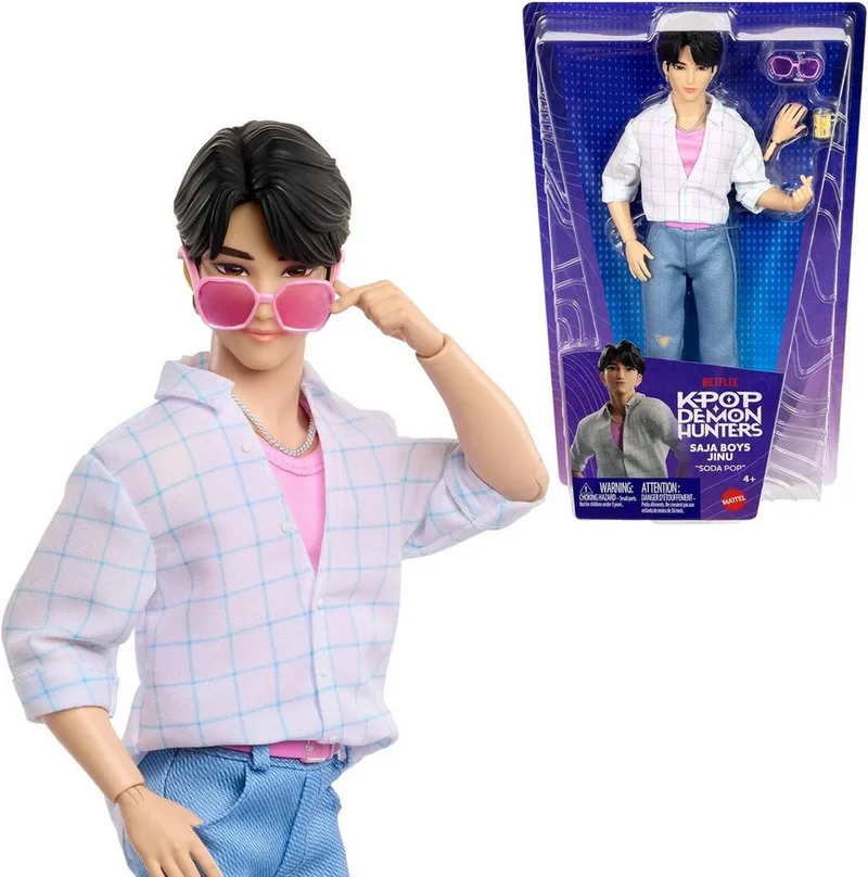 Spiel KPop Demon Hunters Core Puppe Jinu – Modepuppe 11 Gelenke från Mattel Games – produktbild 1 av 5