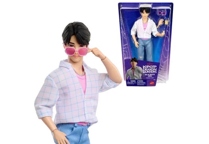 Spiel KPop Demon Hunters Core Puppe Jinu – Modepuppe 11 Gelenke från Mattel Games – produktbild 5 av 5