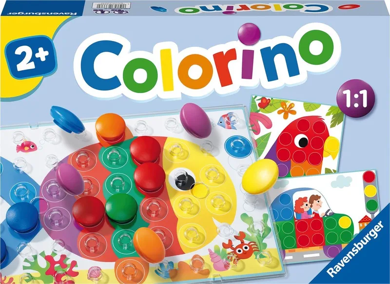 Colorino | Kleurenleerspel met Steekmozaïek | Vanaf 2 Jaar van Ravensburger in Meerkleurig – productfoto 1 van 2