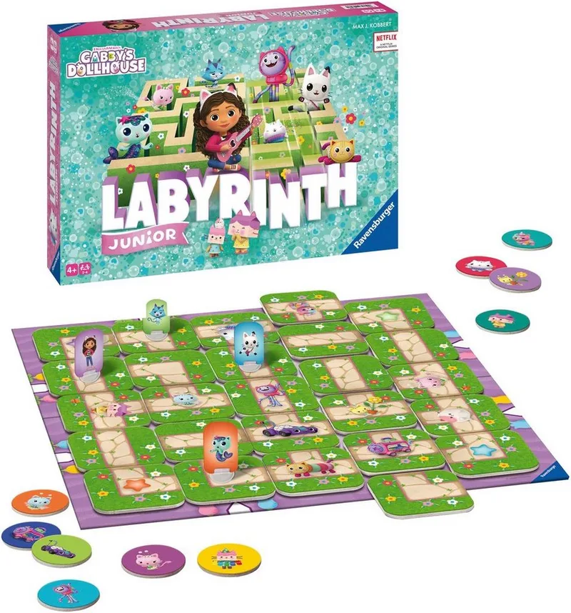 Gabby's Dollhouse Junior Labyrinth - Kinderspel de Ravensburger – photo du produit 3 sur 4