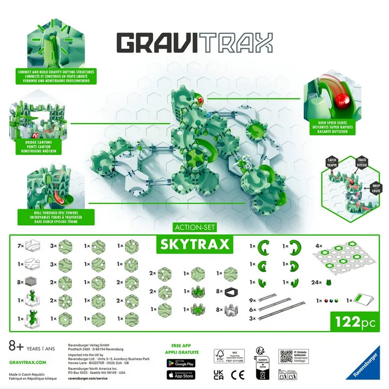 GraviTrax Action-Set Skytrax van Ravensburger – productfoto 2 van 5