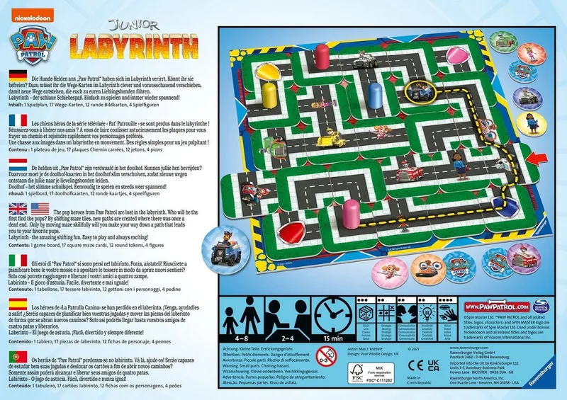 Paw Patrol junior labyrinth van Ravensburger – productfoto 3 van 5