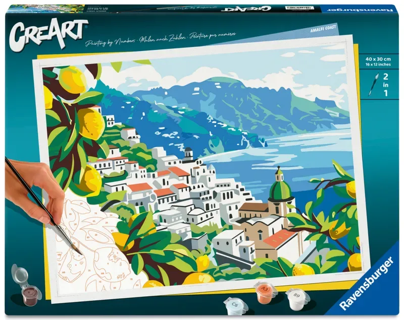 Puzzle Peinture au Numéro - CréArt - Amalfi Coast by Ravensburger – product photo 2 of 2