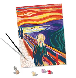Puzzle Peinture au Numéro - CréArt - Art Collection - Le Cri van Ravensburger – productfoto 1 van 2