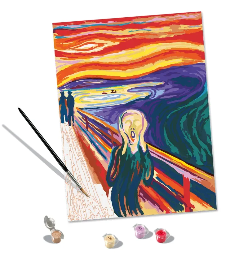 Puzzle Peinture au Numéro - CréArt - Art Collection - Le Cri van Ravensburger – productfoto 1 van 2