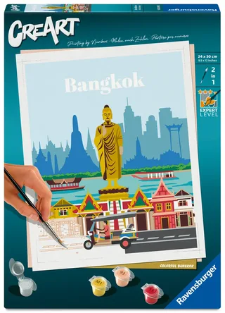 Puzzle Peinture au Numéro - CréArt - Bangkok van Ravensburger – productfoto 2 van 2