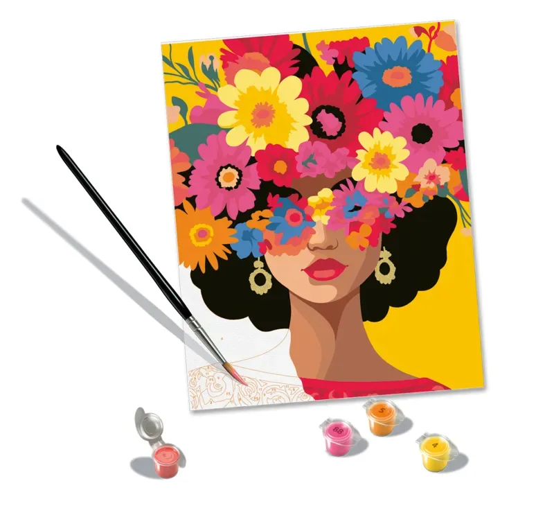 Puzzle Peinture au Numéro - CréArt - Blooming Beauty van Ravensburger – productfoto 1 van 2