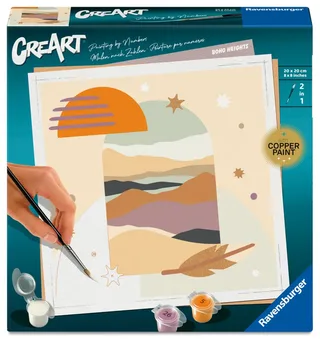 Puzzle Peinture au Numéro - CréArt - Boho van Ravensburger – productfoto 2 van 2