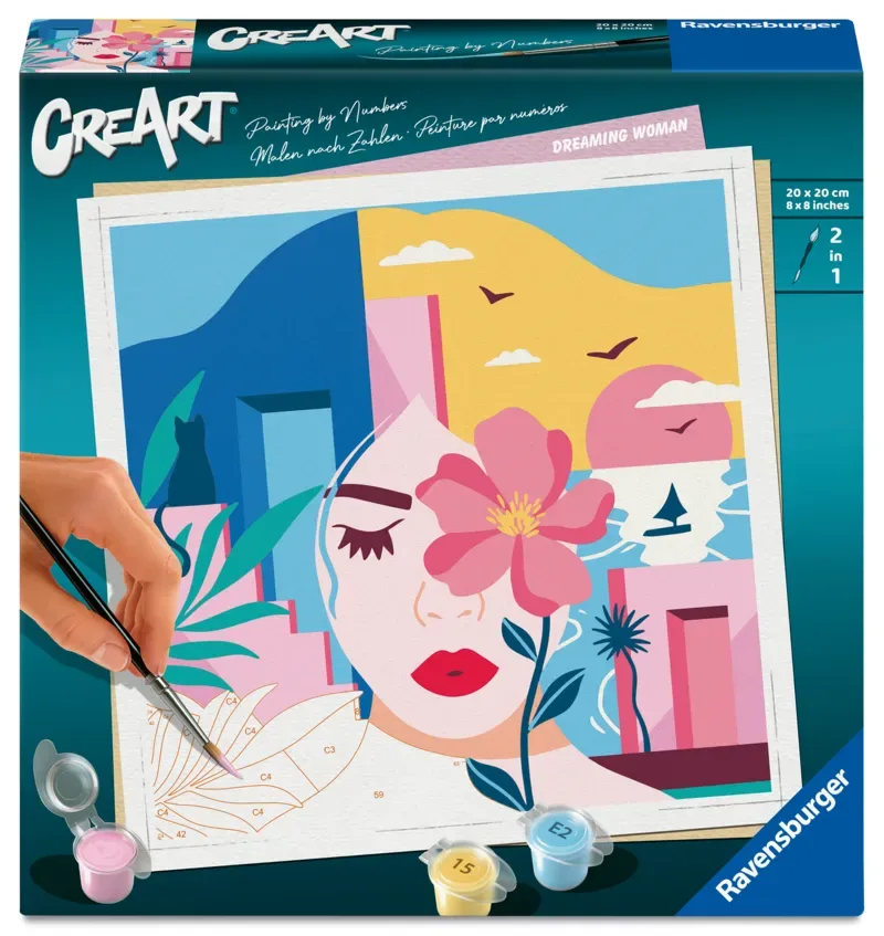 Puzzle Peinture au Numéro - CréArt - Dreaming Woman - Marion Blanc de Ravensburger – photo du produit 2 sur 2