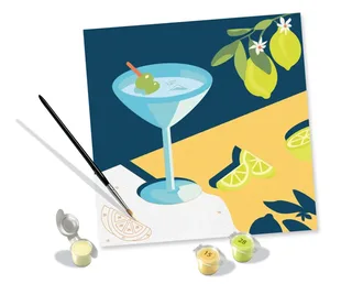 Puzzle Peinture au Numéro - CréArt - Drink Lemon van Ravensburger – productfoto 1 van 2