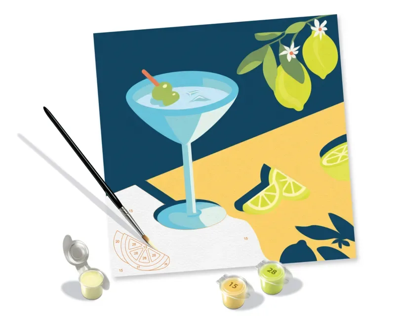 Puzzle Peinture au Numéro - CréArt - Drink Lemon van Ravensburger – productfoto 1 van 2