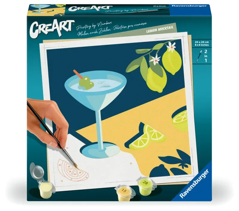 Puzzle Peinture au Numéro - CréArt - Drink Lemon van Ravensburger – productfoto 2 van 2