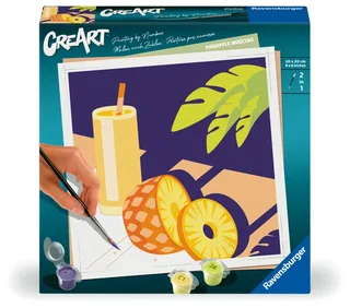 Puzzle Peinture au Numéro - CréArt - Drink Pineapple de Ravensburger – photo du produit 2 sur 2
