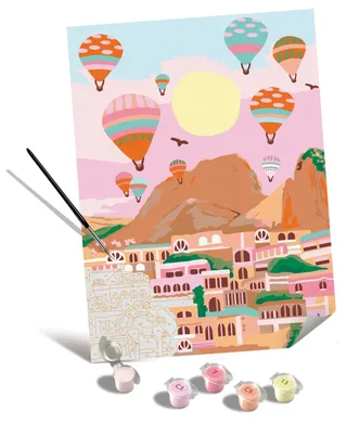 Puzzle Peinture au Numéro - CréArt Edition Toiles - Cappadocia van Ravensburger – productfoto 1 van 2