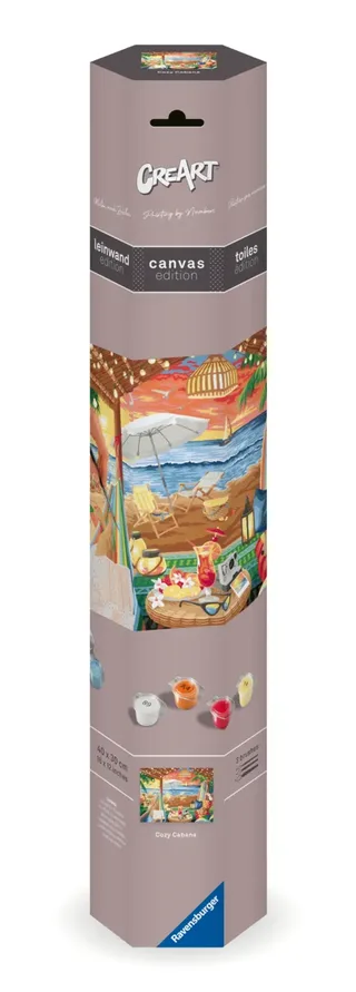 Puzzle Peinture au Numéro - CréArt Edition Toiles - Cozy Cabana by Ravensburger – product photo 2 of 2