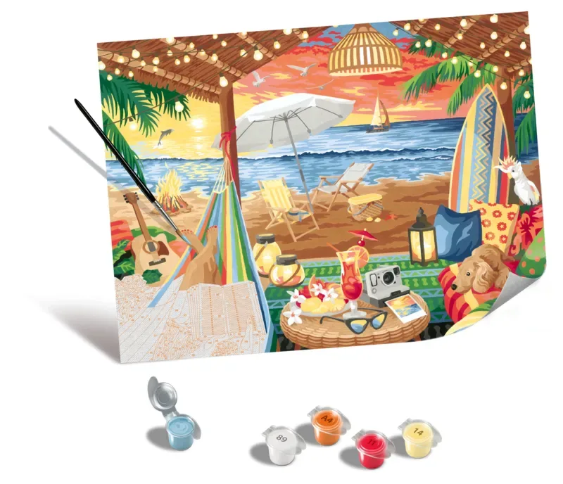Puzzle Peinture au Numéro - CréArt Edition Toiles - Cozy Cabana by Ravensburger – product photo 1 of 2