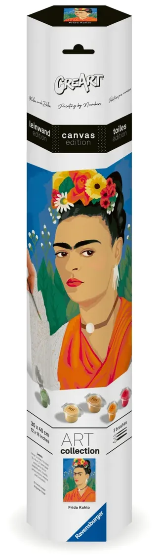 Puzzle Peinture au Numéro - CréArt Edition Toiles - Frida Kahlo van Ravensburger – productfoto 2 van 2