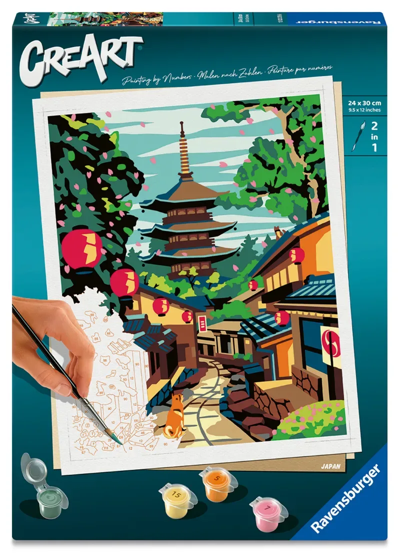 Puzzle Peinture au Numéro - CréArt - Japan - Batiste Perron van Ravensburger – productfoto 2 van 2
