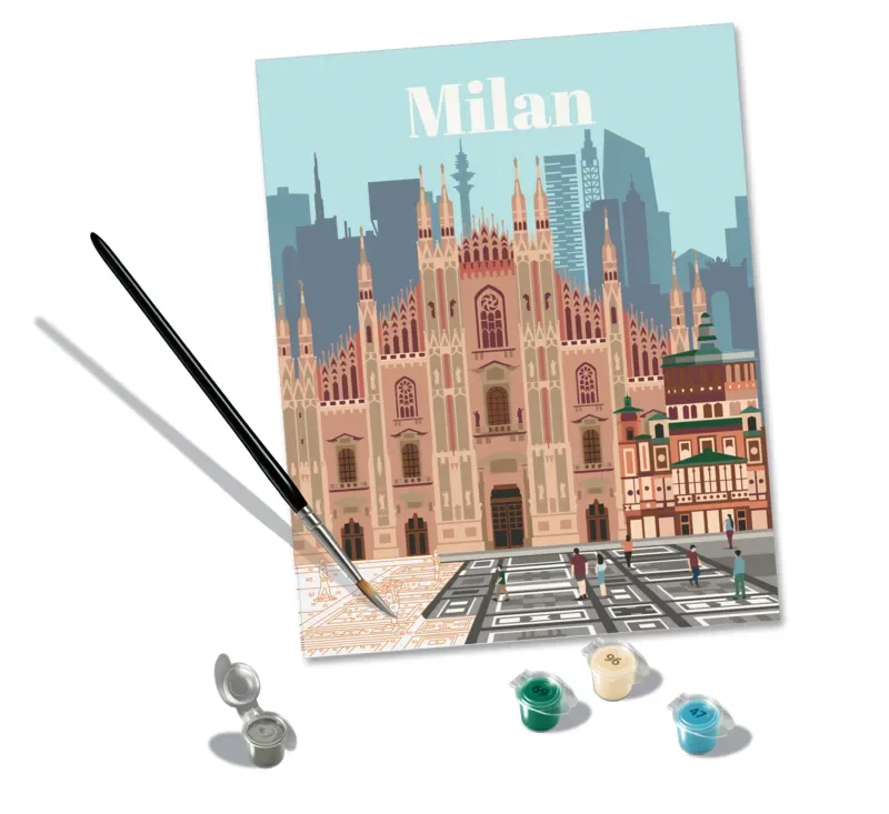 Puzzle Peinture au Numéro - CréArt - Milan fra Ravensburger – produktbillede 1 af 2